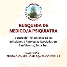 Fundación Araucaria busca médico psiquiatra