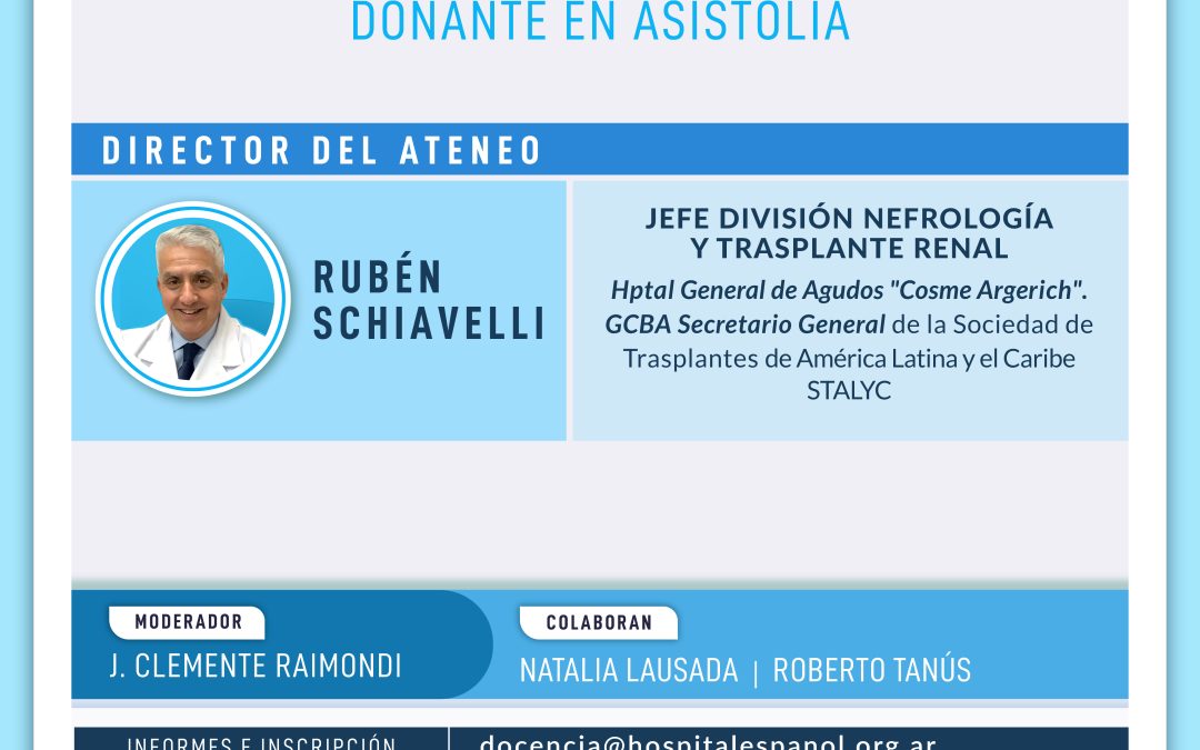 Ateneo de Devolución: «Donante en Asistolia»