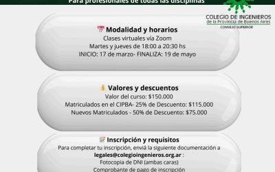 Colegio de Ingenieros: Curso de Práctrica Procesal 2026
